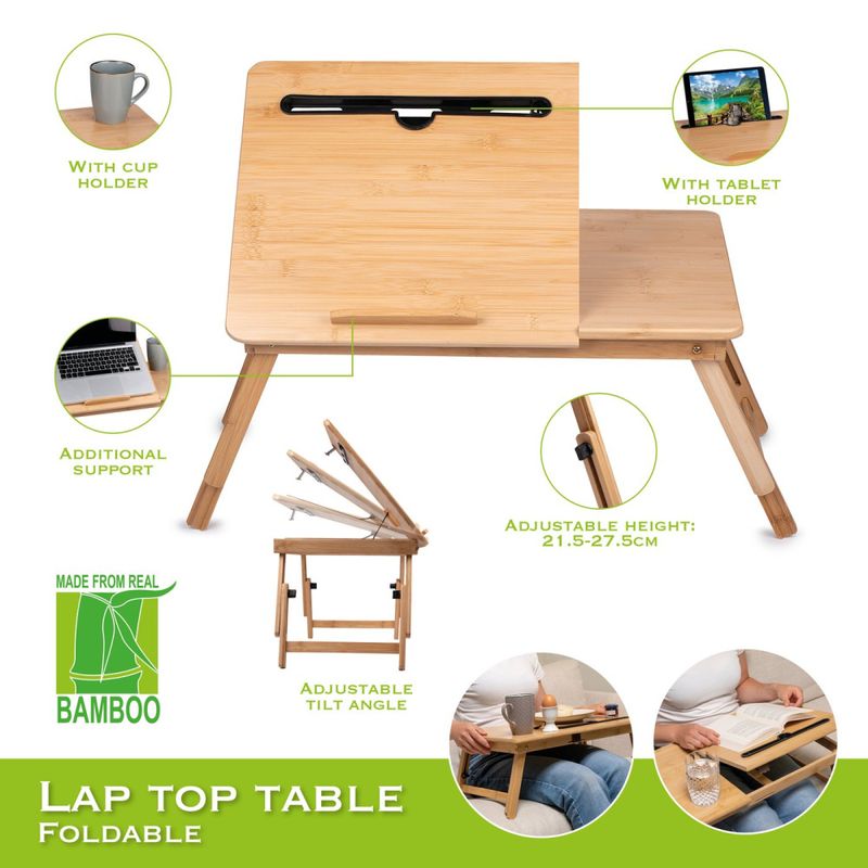 Sammenleggbar serveringsbrett / laptopbord