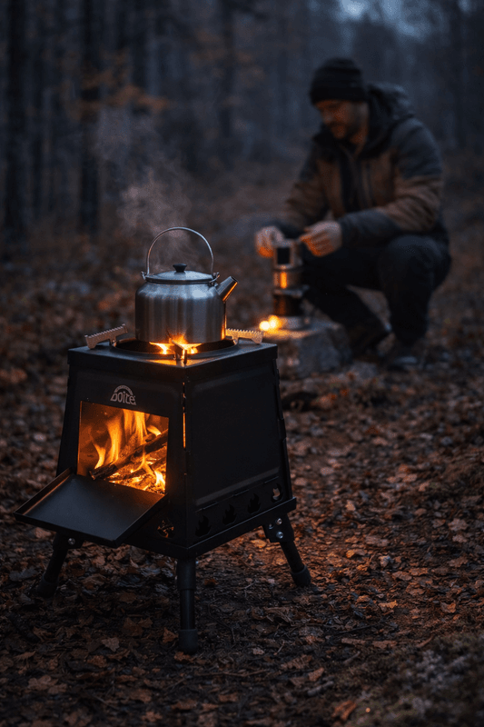 Doite Kvistbrenner Sammenleggbar  Vedfyrt Turkjøkken for Camping og Tur