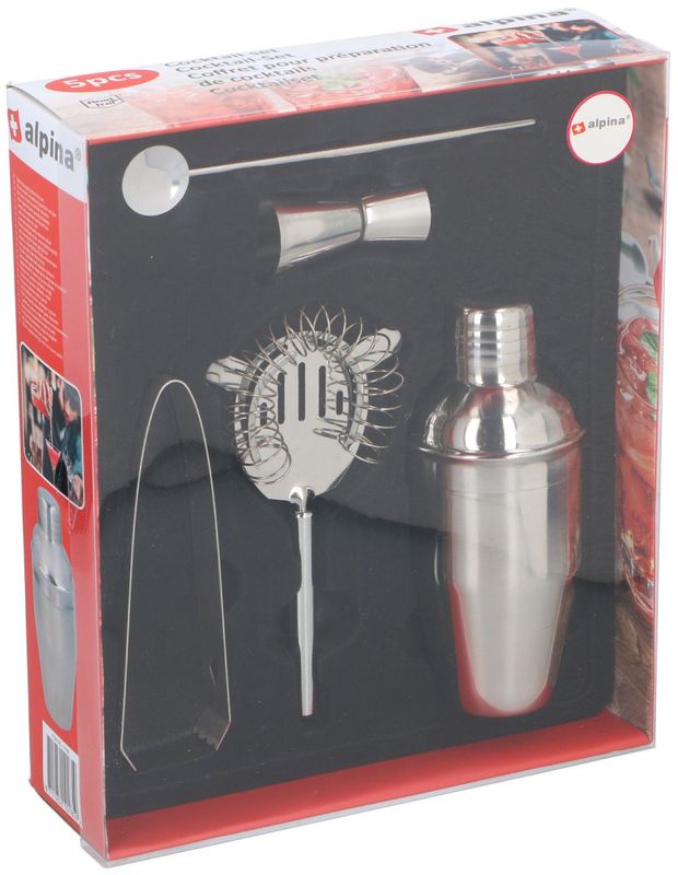 Alpina cocktailsett med shaker og tilbehør
