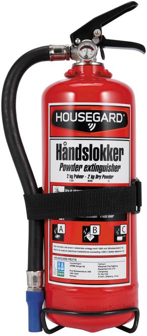 Hovedbilde Housegard Brannslukker Pulver 2kg 13A 