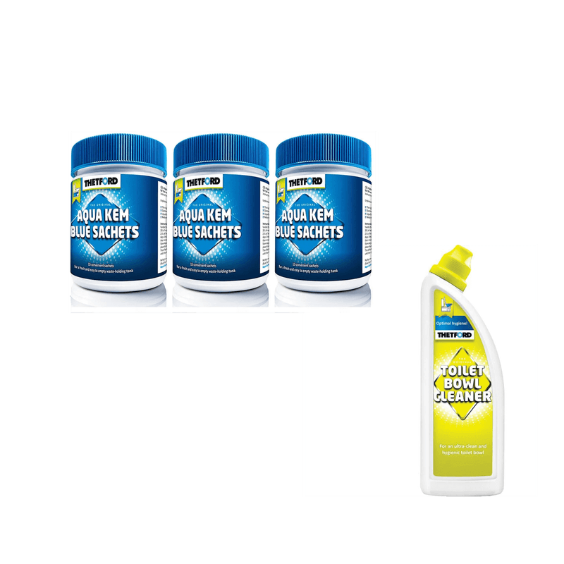 Blue sachet &  Toilet cleaner -