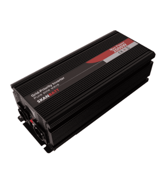 Hovedbilde SKANBATT Inverter 12V 2000W Ren Sinus med ...